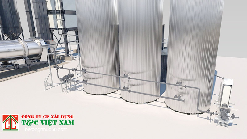 Dây chuyền chế biến bitum hoàn thiện