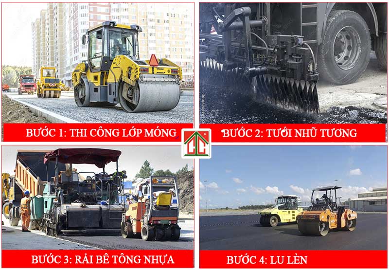 Quy trình thi công mặt đường asphalt tại quận Đống Đa