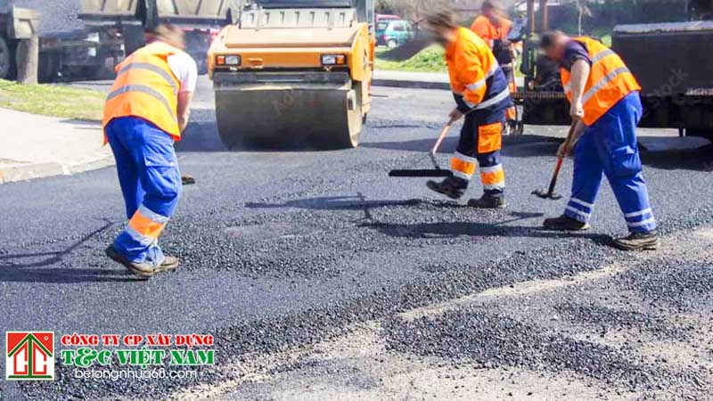 Dịch vụ thi công thảm nhựa Asphalt tại quận Ba Đình, Hà Nội