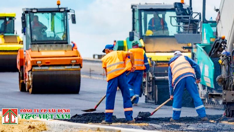 T&C – Đơn vi chuyên nghiệp thi công thảm bê tông Asphalt