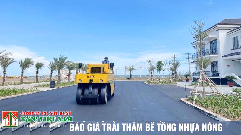 các lý do ảnh hưởng giá thi công thảm bê tông nóng