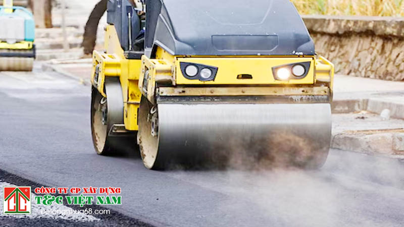 Bước thi công thảm bê tông nhựa nóng tại hà nội đảm bảo quy trình