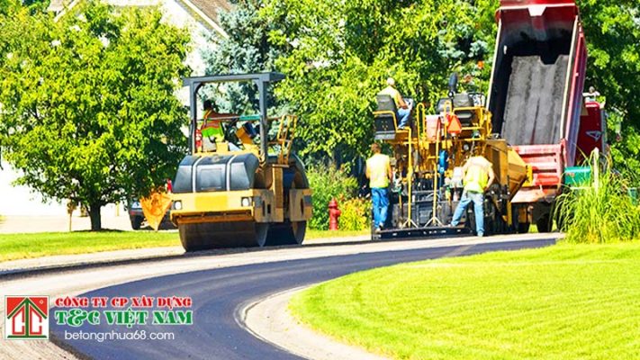 dịch vụ thi công thảm nhựa nóng huyện thanh oai
