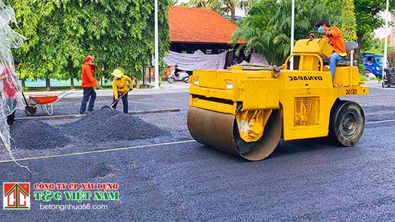 thi công mặt đường bê tông nhựa hà nội không bị vênh