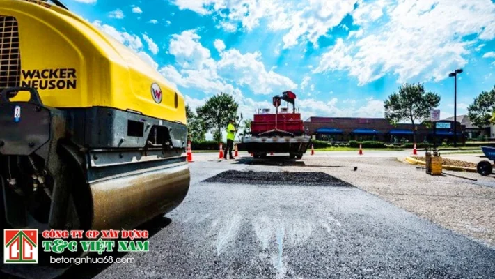 Thi công bê tông nhựa nóng chất lượng tại huyện đông anh