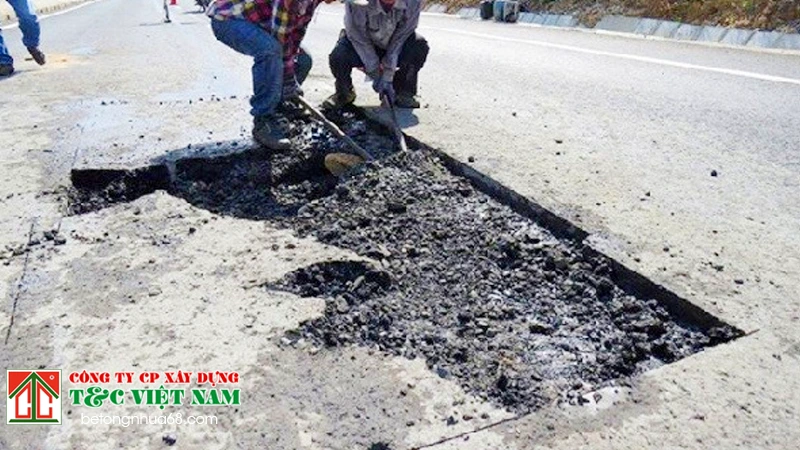biện pháp kỹ thuật trong thi công vá sửa đường bê tông nhựa nóng