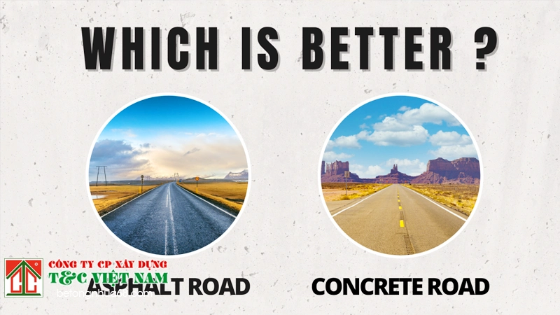 bê tông nhựa nóng và bê tông xi măng