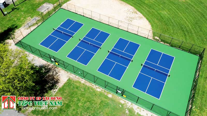 dịch vụ thi công sân pickleball hà nội