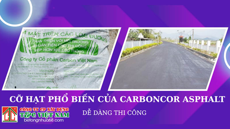 tổng hợp 3 loại cỡ hạt bê tông nhựa