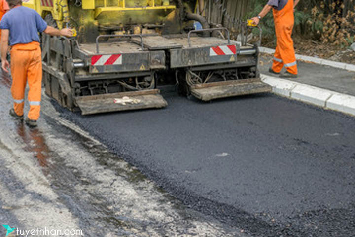 hỗn hợp btn asphalt tạo nhám