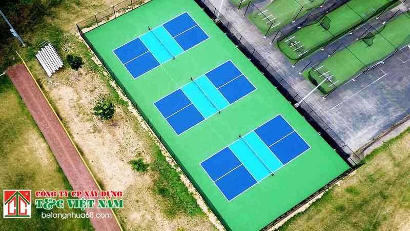 Ứng dụng kích thước sân pickleball trong thi công thực tế!