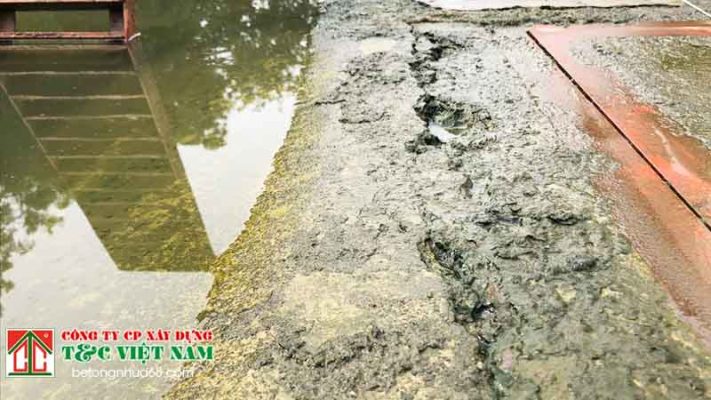 Tác động nước ngập tới đường bê tông nhựa