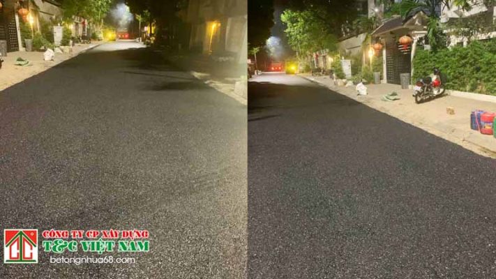 Đơn vị thi công rải thảm bê tông nhựa nóng ở phường Dương Nội, Hà Nội