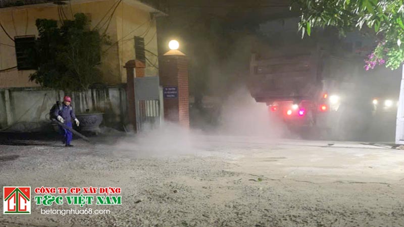 Dịch vụ trải thảm asphalt tại hà nội uy tín