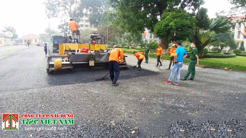 Quy trình rải thảm nhựa đường chuyên nghiệp ở tây mỗ hà nội