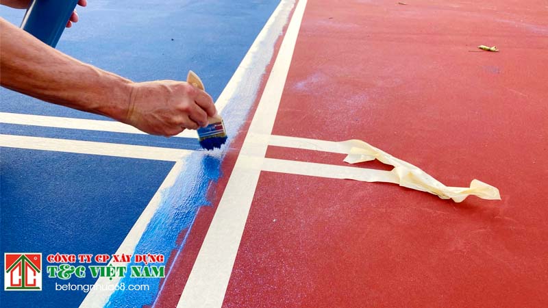 Tìm hiểu giá khi thi công sơn sân pickleball