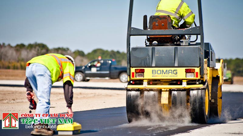 quy trình thi công asphalt chuyên nghiệp tại miền bắc