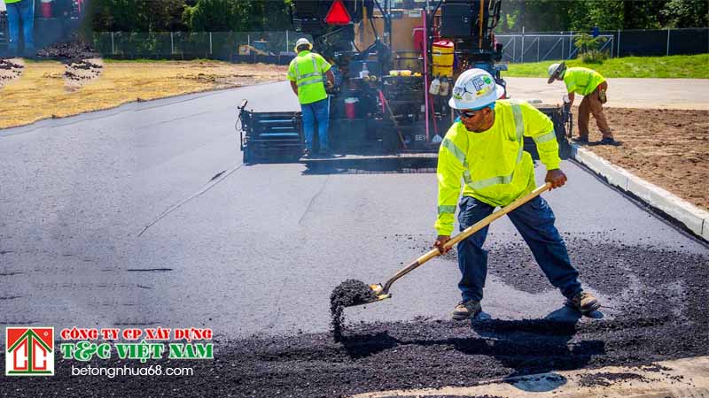 Các bước thực hiện trong trải thảm nhựa đường tại hà nội