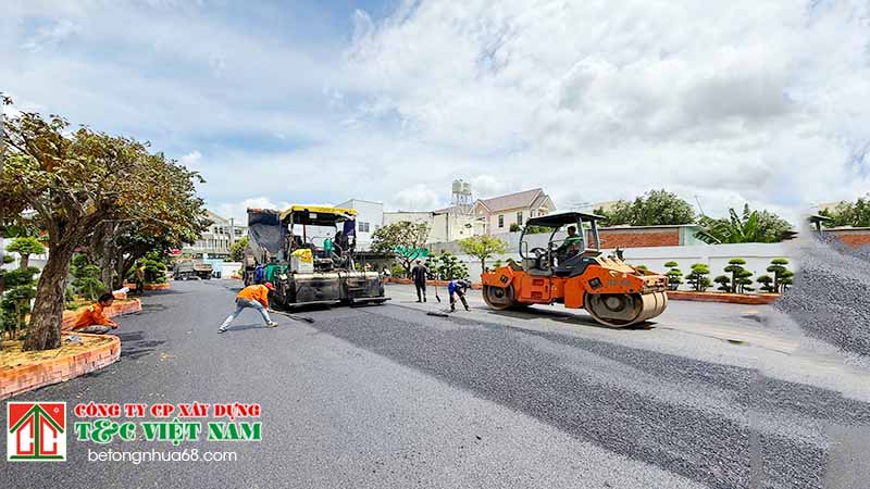 Kiểm soát để tối ưu hóa khi trải thảm nhựa đường ở hà nội