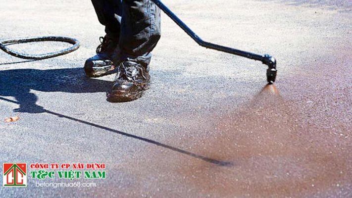 quy trình thi công tưới nhựa dính bám
