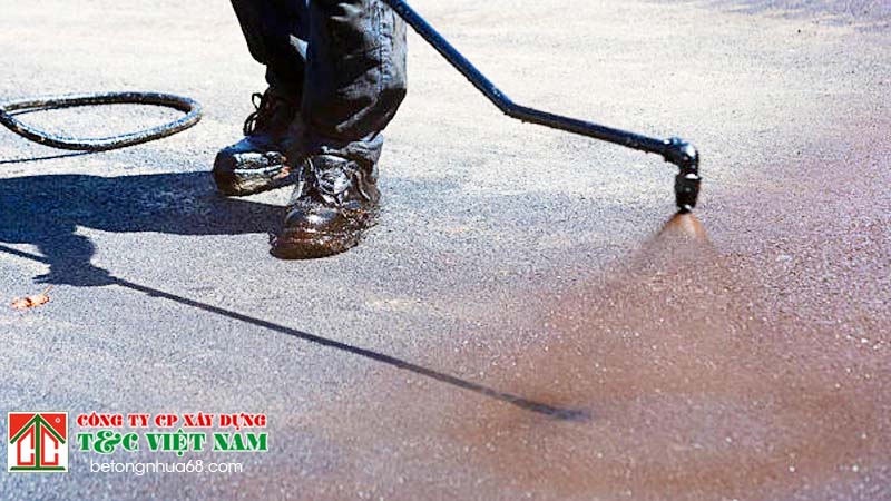 quy trình thi công tưới nhựa dính bám