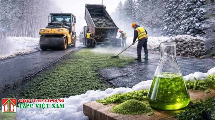 phát hiện mới từ mỹ: loại vi tảo có thể vá sửa thành công mặt đường bê tông nhựa