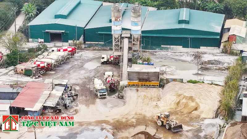 phường lĩnh nam đi đầu trong việc tạm dừng các trạm trộn bê tông