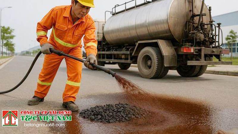 Quy chuẩn việt nam về thi công nhựa thấm bám hiện hành