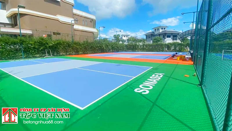 nguyên tắc lựa chọn vật liệu làm sân thể thao pickle ball