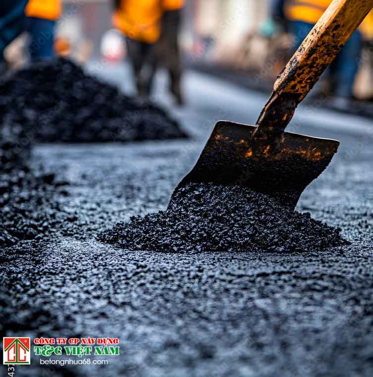 Lợi ích khi thi công đường bê tông nhựa sử dụng Asphalt nóng