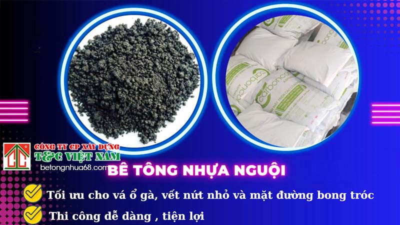 Chọn bê tông nhựa nguội là giải pháp nhanh và đơn giản hiện nay