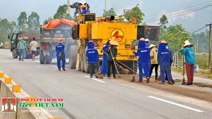 Các hạng mục hoàn thiện công trình bê tông nhựa nóng