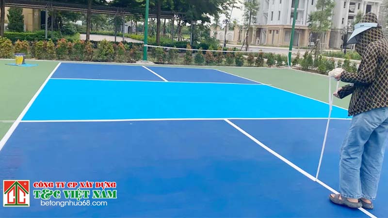 Lỗi khi thi công sân Pickleball do xử lý nền móng kém