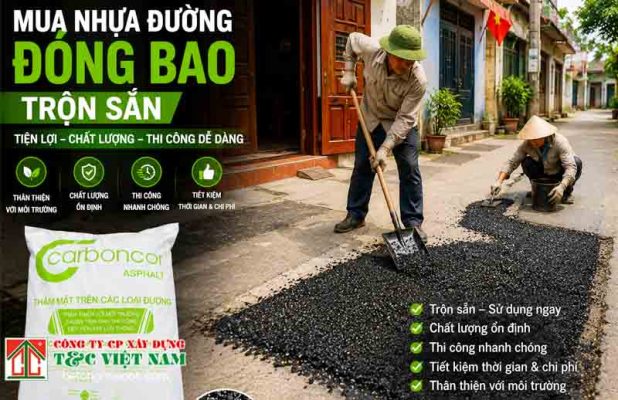 Lợi ích của bê tông Asphalt nguội trong thi công nhà xưởng
