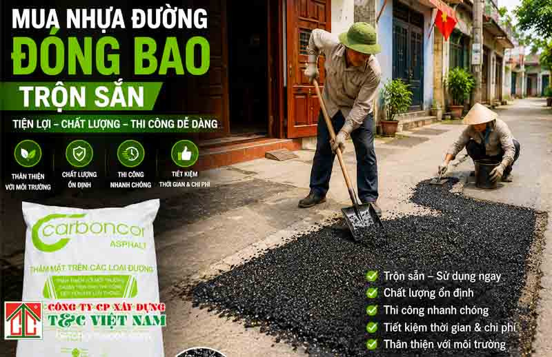 Lợi ích của bê tông Asphalt nguội trong thi công nhà xưởng