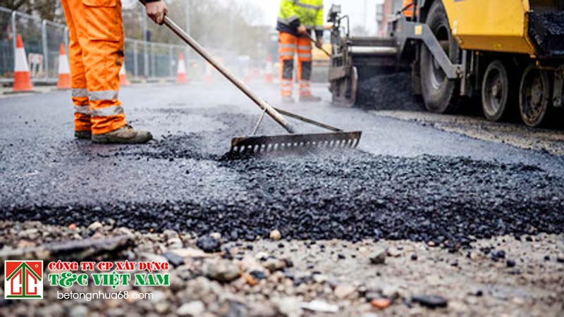 Các bước tiêu chuẩn thảm bê tông nhựa asphalt