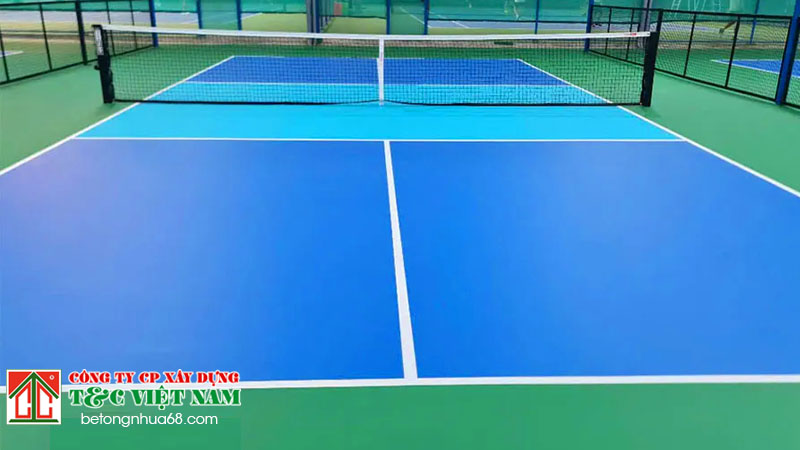 Vật liệu thi công sân pickleball để làm nền