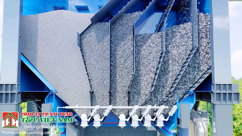 Ứng dụng hotbin bê tông nhựa trong thi công thực tế
