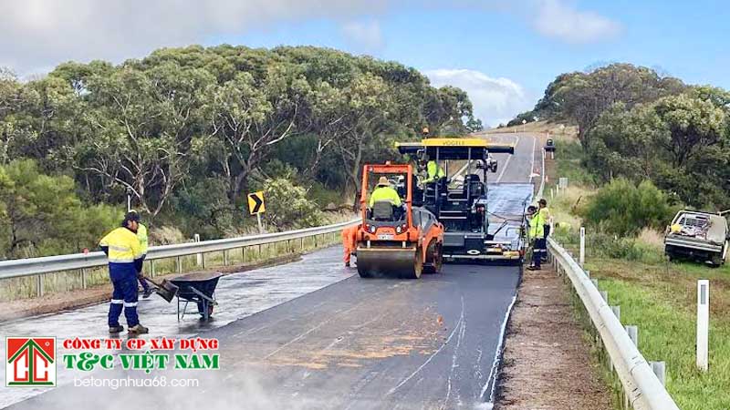 báo giá thi công rải thảm nhựa đường Asphalt 2026