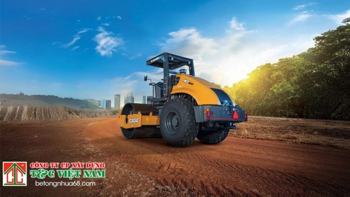 lu trống đơn phổ biến khi rải thảm asphalt tại hà nội