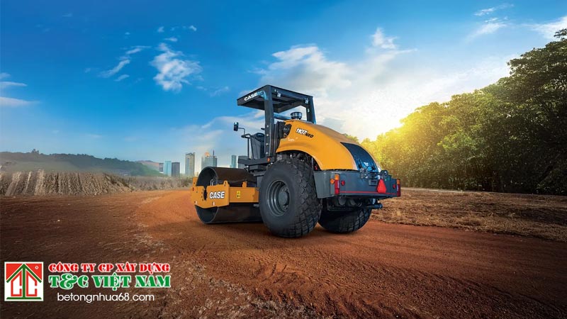 lu trống đơn phổ biến khi rải thảm asphalt tại hà nội
