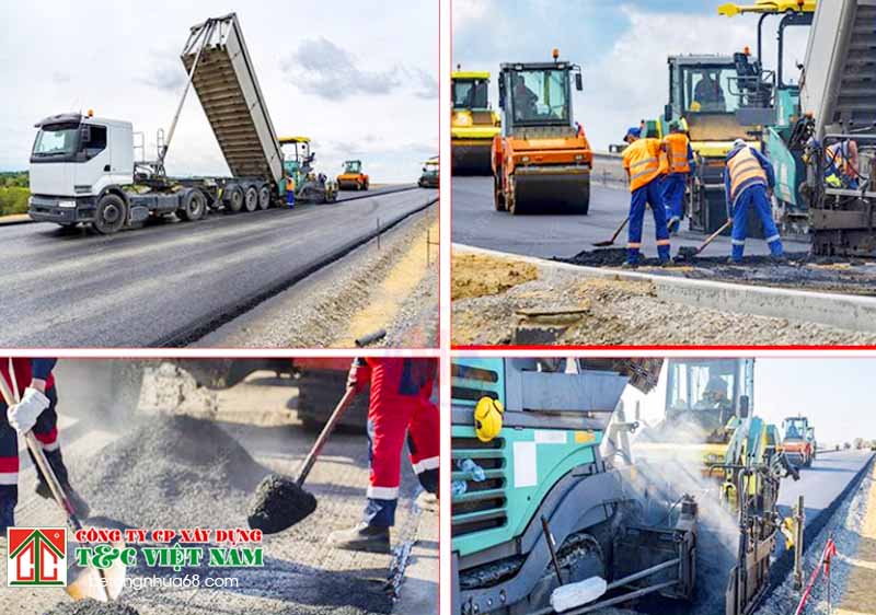 Tham khảo quy trình rải thảm Asphalt bê tông nhựa
