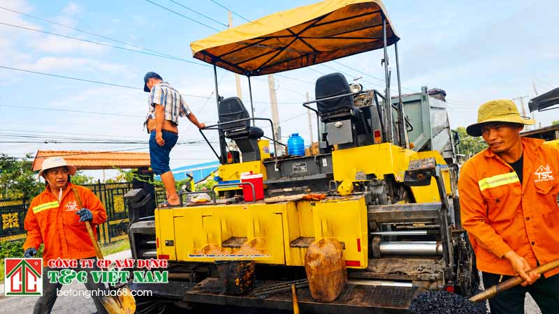 Quy trình thảm bê tông nhựa nóng khu vực Hà Nội