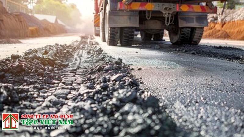 Quy trình thi công rải thảm nhựa đường tại khu vực Đống Đa