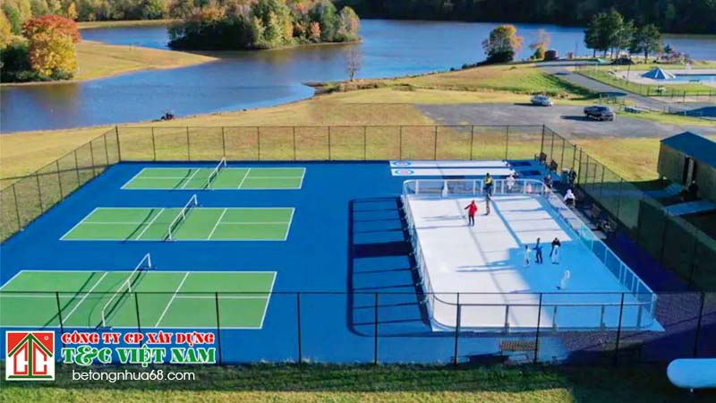 Vì sao thoát nước ảnh hưởng đến độ bền sân Pickleball?