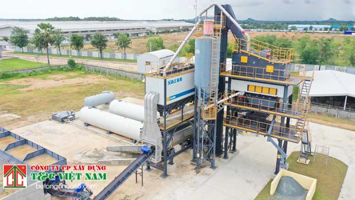 Quy trình hoạt động của trạm trộn bê tông nhựa nóng XCMG