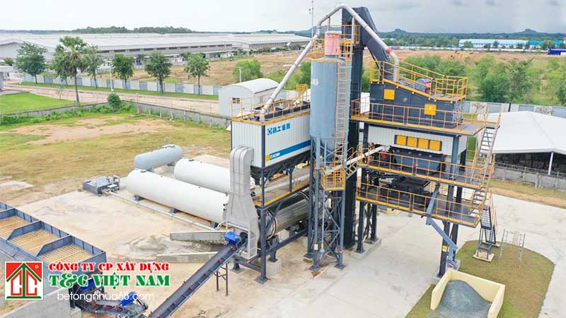 Quy trình hoạt động của trạm trộn bê tông nhựa nóng XCMG