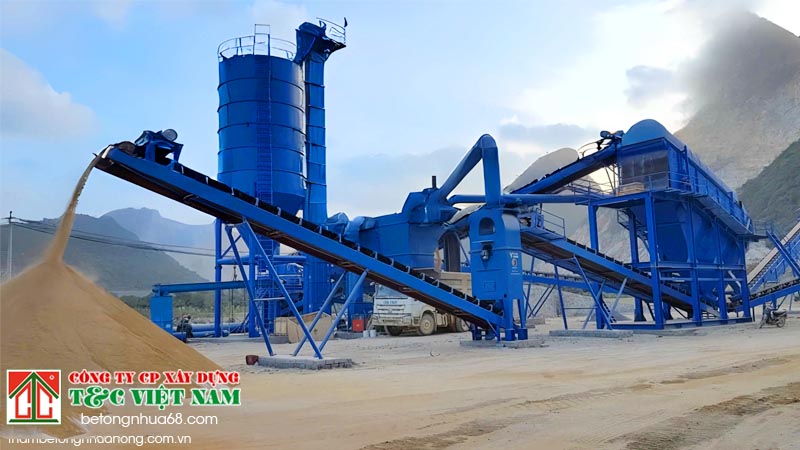 Giới thiệu trạm trộn bê tông nhựa nóng dạng Batch và Drum