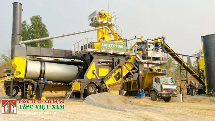 VOC và bụi mịn phát sinh từ đâu trong trạm trộn bê tông nhựa?