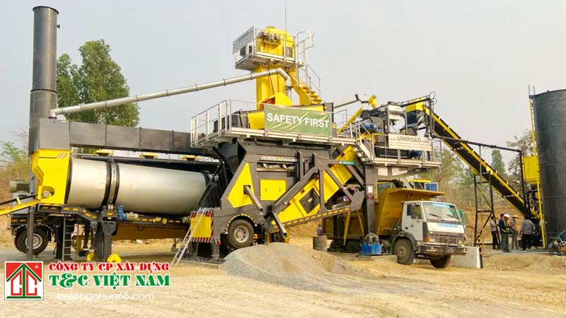 VOC và bụi mịn phát sinh từ đâu trong trạm trộn bê tông nhựa?